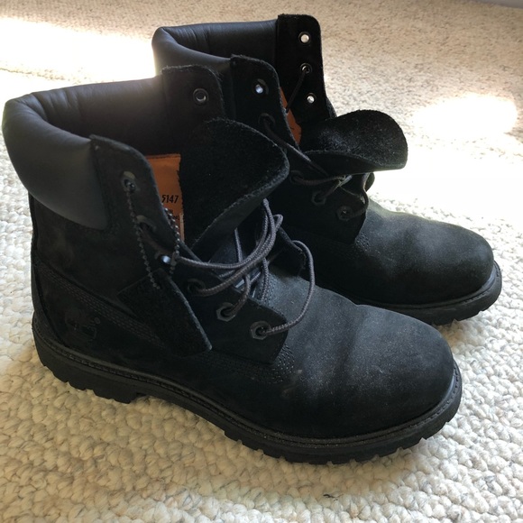 timberland shoes black leather